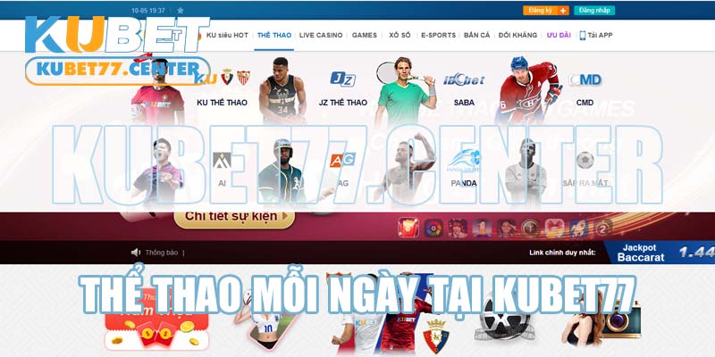 Thể thao mỗi ngày tại Kubet77