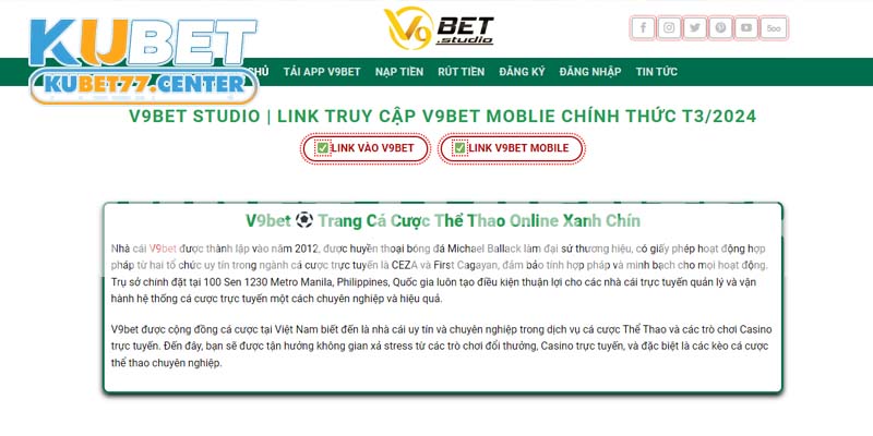 V9BET - Sân chơi an toàn số 1 hiện nay trên thị trường game trực tuyến